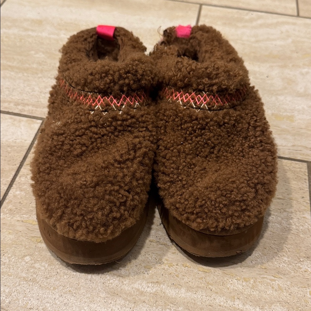 UGG Tazz Slipper Heritage Braid Hardwood Size 7